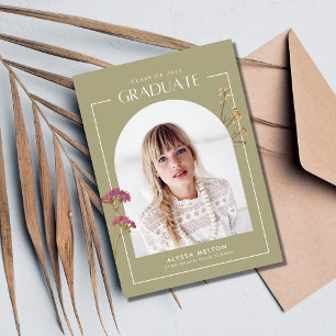 Chicas Graduación de la escuela secundaria Wildflo