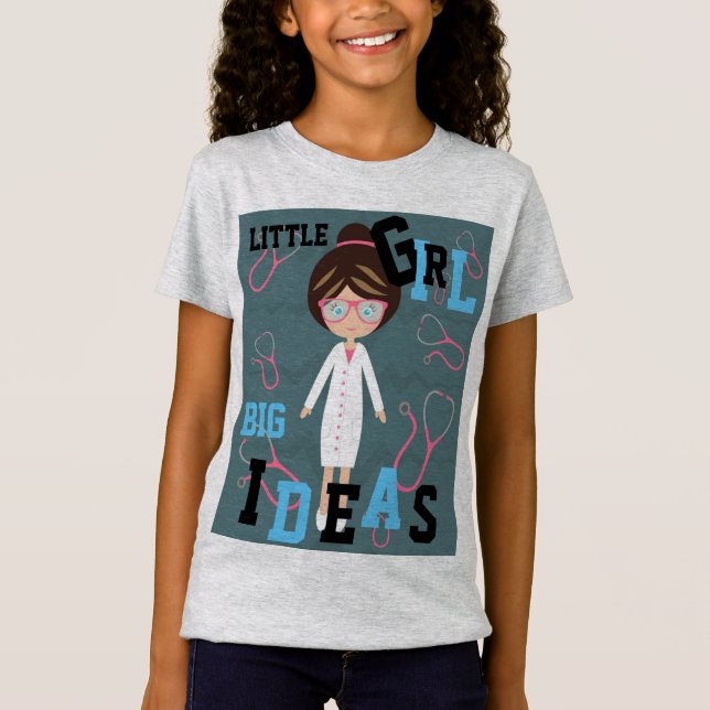 CHICAS GRANDES IDEAS Médica Añadir NOMBRE Camiseta (Anverso)
