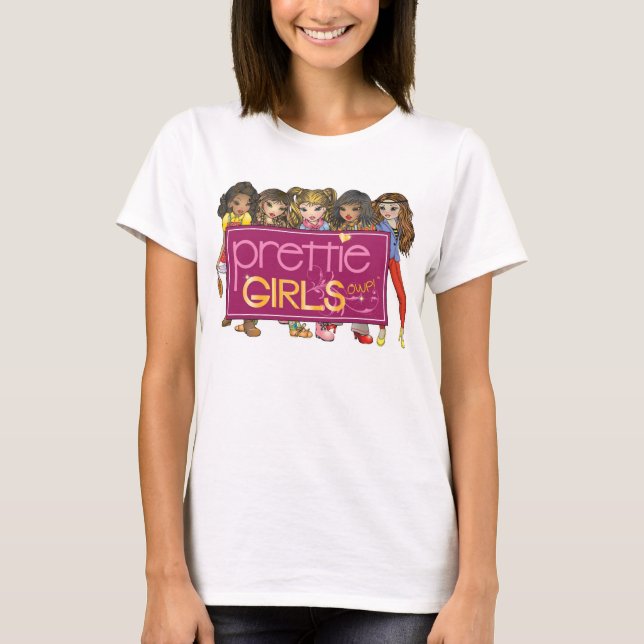 ¡Chicas guapos! Camiseta de muñeca bebé OWP (Anverso)