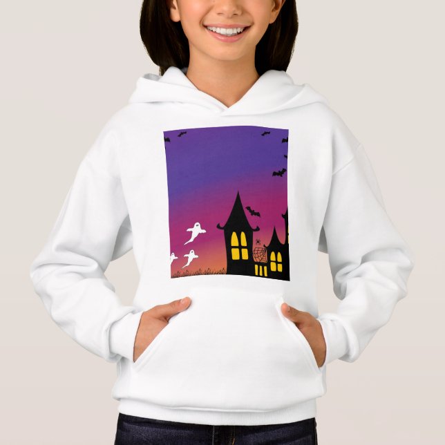 Chicas Halloween T-Shirt Hoodie (Anverso)