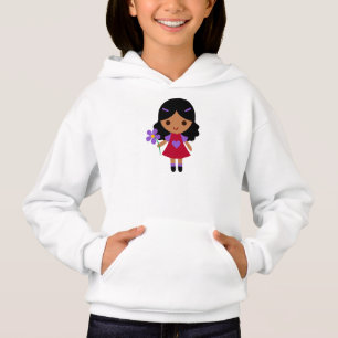 Chicas Hanes ComfortBlend® Hoodie/Chica con Flor