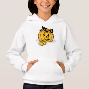 Chicas Hanes ComfortBlend® Hoodie/Pumkin con negro