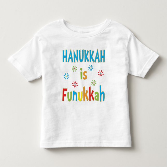 CHICAS "Hanukkah es Funukkah" gritan camiseta (Anverso)