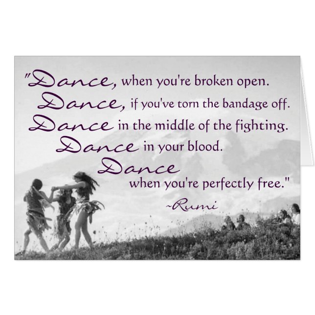 Chicas Hippie gitanos bailando con espíritu libre (Anverso (Horizontal))