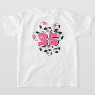chicas jersey grupo número de pelotas de fútbol ro