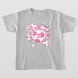 chicas jersey número balones de fútbol estrellas r