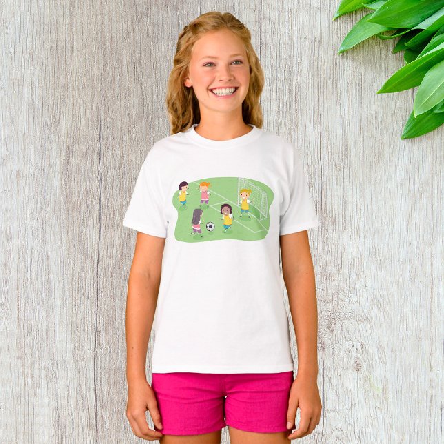 Chicas jugando camiseta de fútbol (Subido por el creador)