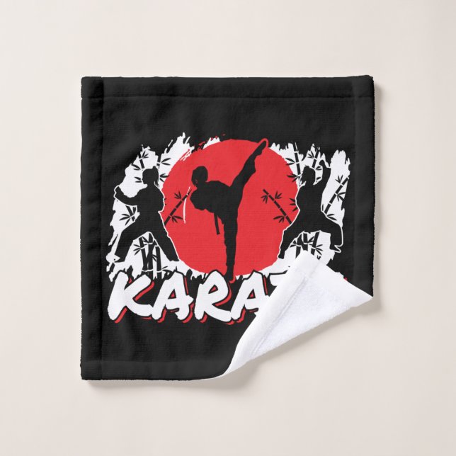 Chicas Karate - Tema japonés patriótico (Toallita)
