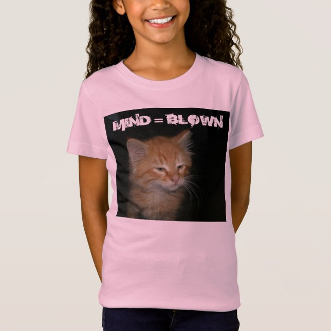 Chicas Kitty "MIND = BLOWN" camiseta de Jersey (Anverso)