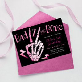 Chicas Malas hasta los Huesos Invitación Segundo C