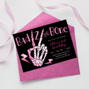 Chicas Malas hasta los Huesos Invitación Segundo C