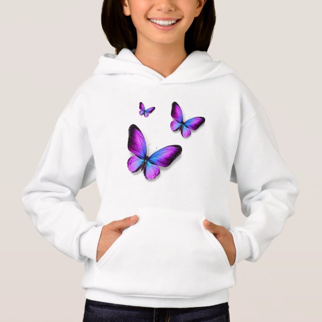 Chicas Mariposa Caramelos Camisas suaves (Anverso)