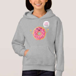 Chicas negros Hoodie Sweets Donut Be Happy