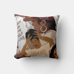 Chicas negros Originarios almohada