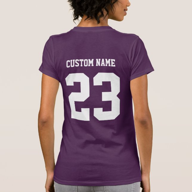 Chicas Nombre personalizado Clase rosa de camiseta (Reverso)