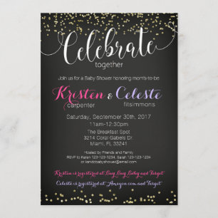 Chicas o Boy Baby Shower Invitación combinada