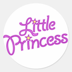 Chicas pegatinas gráficos de texto de princesa