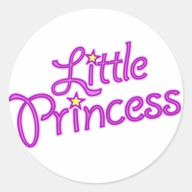 Chicas pegatinas gráficos de texto de princesa (Anverso)