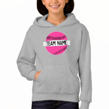 Chicas Personalizado Rosado Softball Nombre equipo