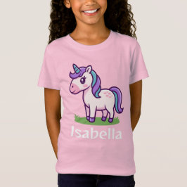 Chicas personalizados cuelgan camiseta de niños de