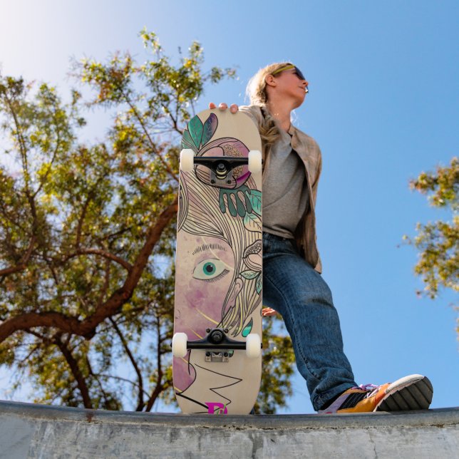 Chicas personalizados Face Dd Brand Skateboard (Exterior 1)