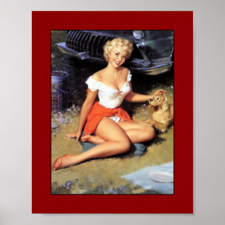 Chicas Pin up Arte Impresión Vintage Retro