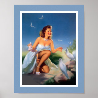 Chicas Pin up Arte Vintage Impresión Retro