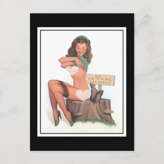 Chicas Pin up de Tarjeta Postal Arte Vintage Impre