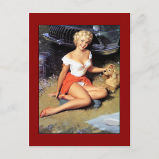 Chicas Pin up de Tarjeta Postal Arte Vintage Impre