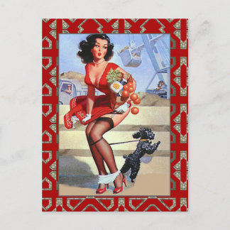 Chicas Pin up de tarjeta postal Arte Vintage Impre