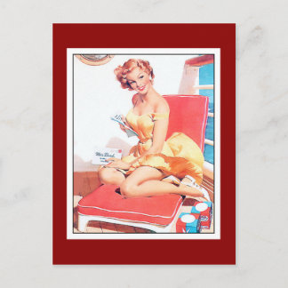 Chicas Pin up de Tarjeta Postal Arte Vintage Impre