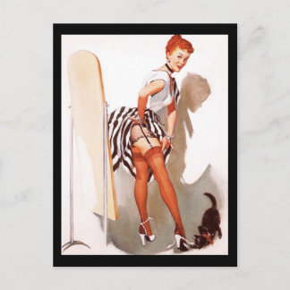 Chicas Pin up de tarjeta postal Arte Vintage Impre