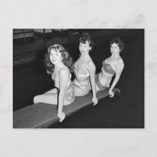 Chicas Pin Up Vintage Foto Postales en B&W