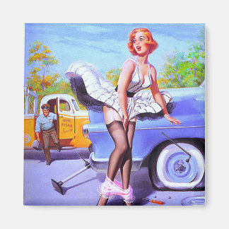 Chicas Pinup Arte Imán Vintage Retro