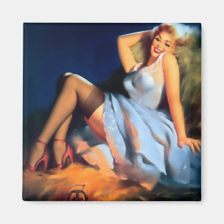 Chicas Pinup Arte Imán Vintage Retro