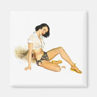 Chicas Pinup Arte Imán Vintage Retro