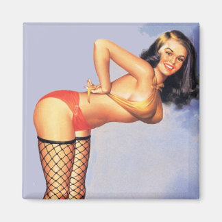 Chicas Pinup Arte Imán Vintage Retro