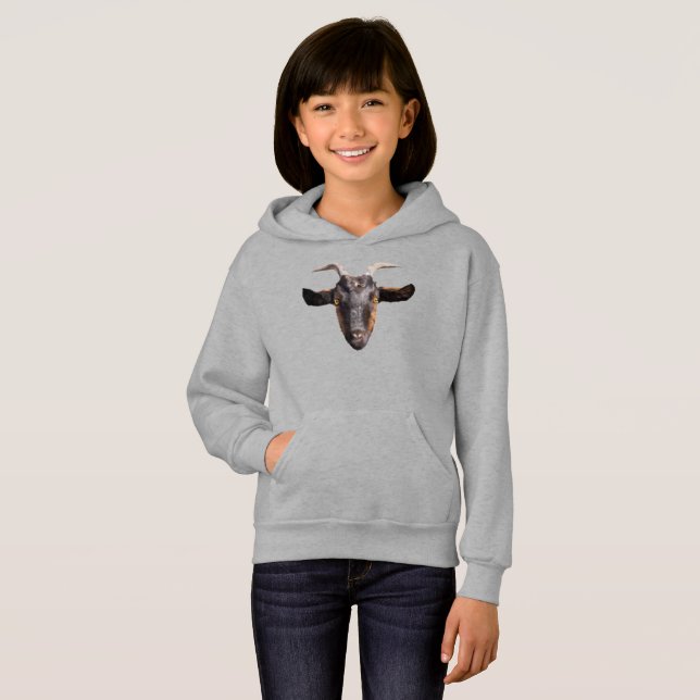 Chicas Pullover Hoodie Black/Tan Goat (Anverso completo)