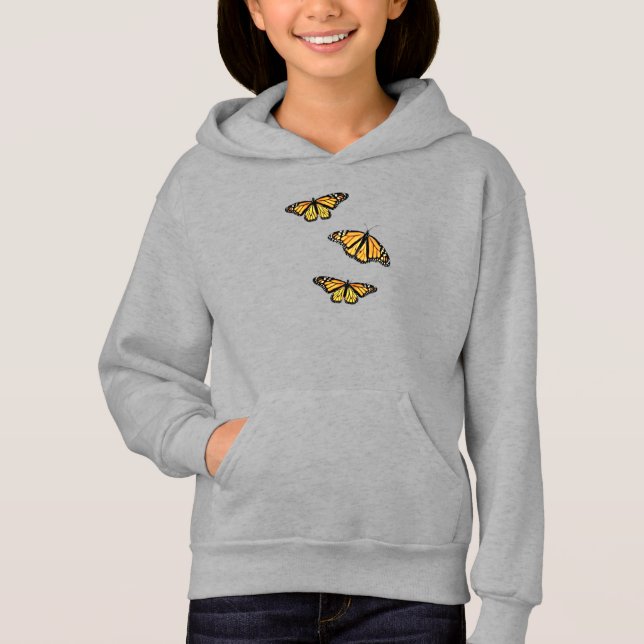 Chicas Pullover Hoodie Tres Monarcas (Anverso)