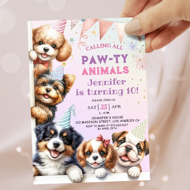 Chicas Puppy deja a Pawty 10 invitaciones por cump (Subido por el creador)