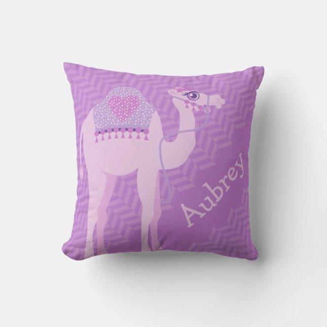 Chicas púrpura llamada almohada de almohadón de ch (Anverso)