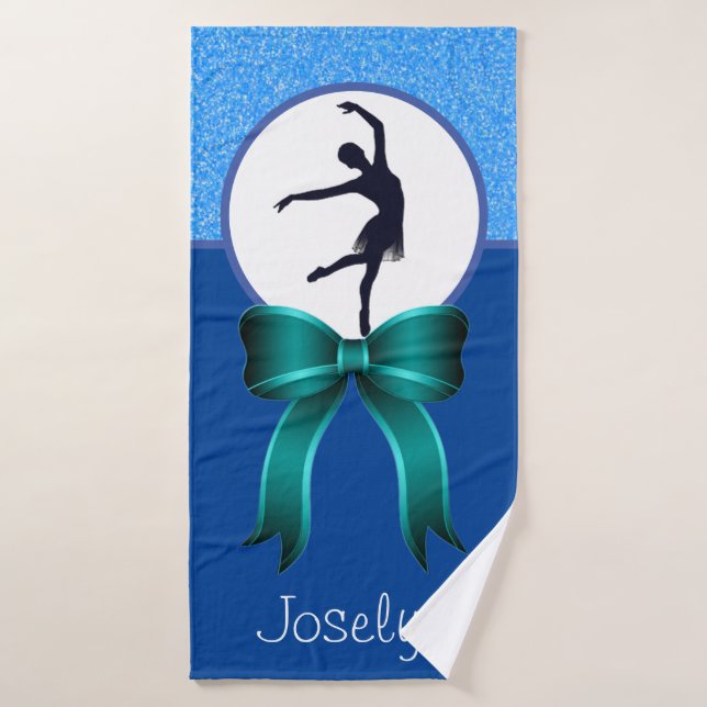 Chicas Purpurina de danza y baile (Toalla de baño)