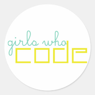 Chicas que codifican Pegatina