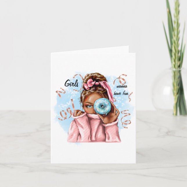 Chicas quieren tener tarjeta de diversión (Anverso)