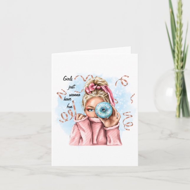 Chicas quieren tener tarjeta de diversión (Anverso)