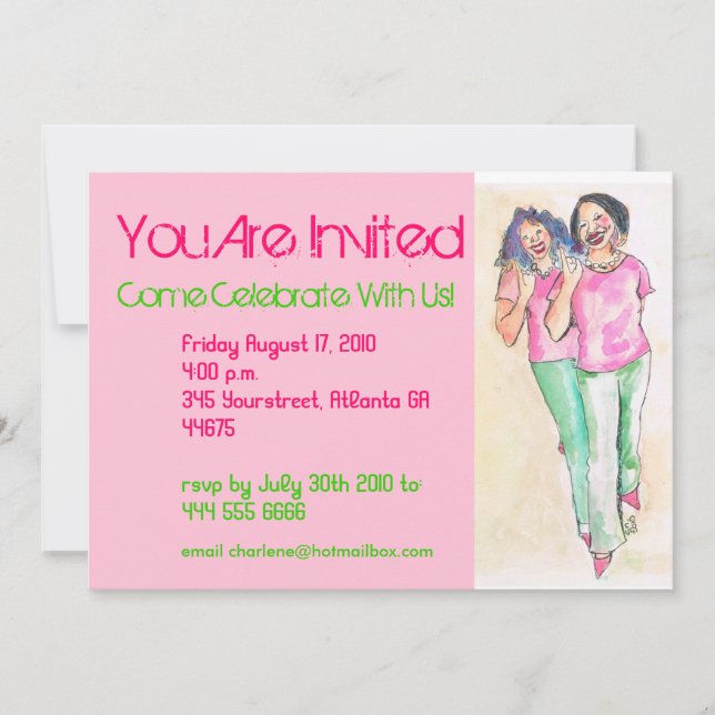 Chicas reales ] Invitación (Anverso)