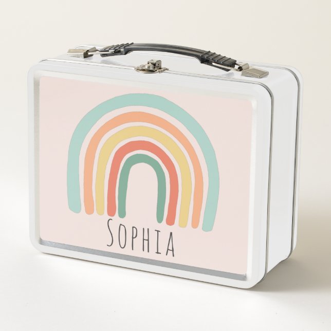 Chicas recortan escuela infantil arcoiris de Boho (Anverso)