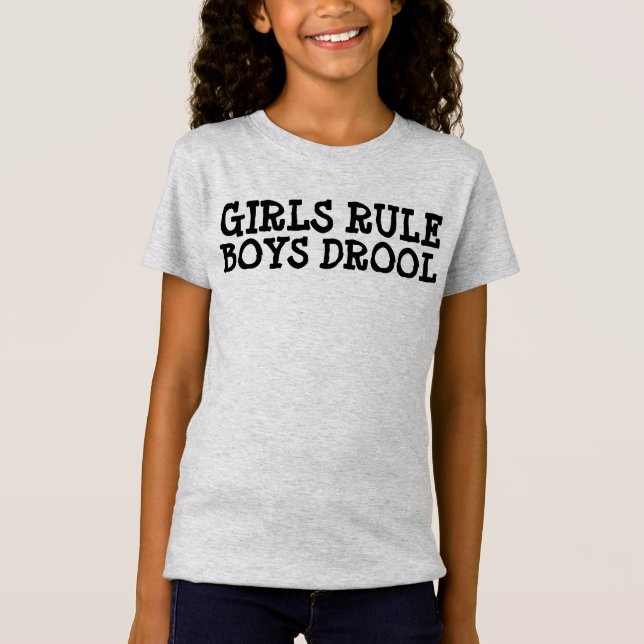 CHICAS REGLA, DROOL de los MUCHACHOS, camisetas (Anverso)
