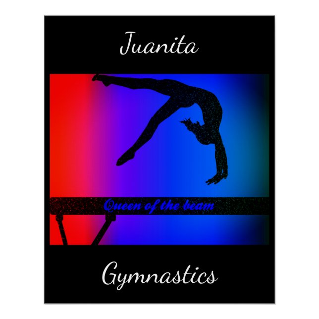Chicas Reina del Poster de Gimnasia de Vigas (Anverso)