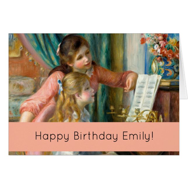 Chicas renegados en el cumpleaños feliz de piano (Anverso (Horizontal))